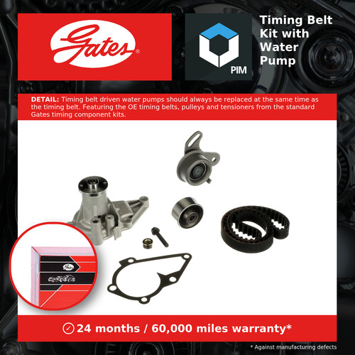 Timing belt water - &, pump
